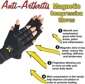 img 2 attached to Jaxbo Arthritis Compression Fingerless Stiffness