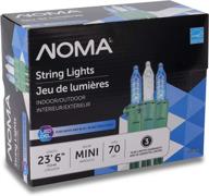 🎄 noma premium mini led christmas lights: 70 blue & pure white string lights, indoor/outdoor, 23.6-foot strand - sparkling holiday decoration логотип