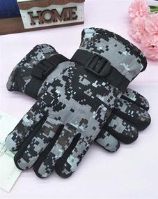 img 1 attached to 🧤 Maorrew Weatherproof Outdoor Mittens for Boys' Cold Weather Accessories