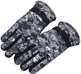 img 4 attached to 🧤 Maorrew Weatherproof Outdoor Mittens for Boys' Cold Weather Accessories