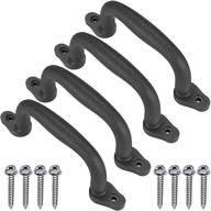 🖐️ dolibest set of 4 safety playground handles - secure hand grips for playset, climbing frame, swing set - kids' safety assured (black) логотип