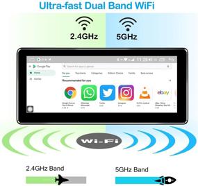 img 2 attached to 📱 Upgraded JOYING Android 10.0 System Single Din 8.8 inch IPS Touch Screen with 4GB RAM 64GB ROM, 8 Core Processor, GPS Sat Nav, Bluetooth, 5G WiFi, USB, SD, FM Radio, Android Auto, and Subwoofer Support