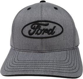 img 1 attached to Men's Checkered Flag Sports Ford Baseball Cap – Logo Car Racing Hat