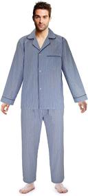 img 2 attached to 👔 Casual Trends Men's Broadcloth Pajama Set - Sleep & Lounge Clothing