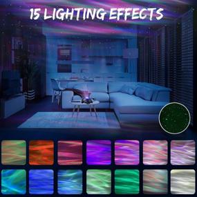 img 3 attached to 🌟 PRANITE Star Projector Night Light with White Noises: Remote Control, Bluetooth Music Speaker for Bedroom, Gaming Room, Party, Home Decor - Timer LED Galaxy Projector for Kids and Adults