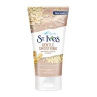 st. ives oatmeal gentle smoothing face scrub and mask, one, 6 oz logo