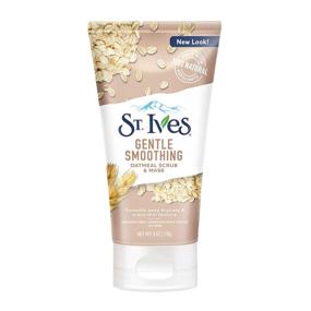 img 4 attached to St. Ives Oatmeal Gentle Smoothing Face Scrub and Mask, ONE, 6 oz