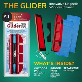 img 3 attached to 🪟 Tyroler Bright Tools Glider S-1 Magnetic Window Cleaner for Single Glazed Windows, Ideal for 0.1"-0.3" Window Thickness, Glass Cleaning Solution