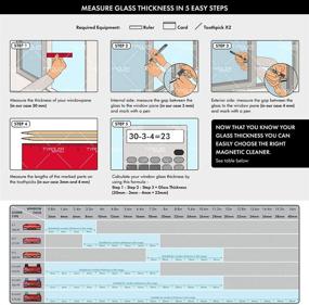 img 1 attached to 🪟 Tyroler Bright Tools Glider S-1 Magnetic Window Cleaner for Single Glazed Windows, Ideal for 0.1"-0.3" Window Thickness, Glass Cleaning Solution