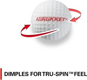 img 1 attached to 🏌️ Rukket Sports Tru-Spin Foam Practice Golf Balls: High-Density Limited Flight Balls - Classic White or Glow-in-The-Dark, 12-Pack or 24-Pack