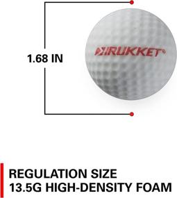 img 2 attached to 🏌️ Rukket Sports Tru-Spin Foam Practice Golf Balls: High-Density Limited Flight Balls - Classic White or Glow-in-The-Dark, 12-Pack or 24-Pack