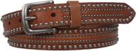 riveted nailhead studded cowhide leather men's accessories logo