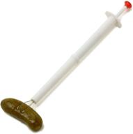 🥒 efficient and durable norpro stainless steel and plastic deluxe pickle pincher, 8-inches, white logo