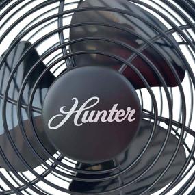 img 3 attached to 🌬️ Stay Cool with the HUNTER Personal Retro USB Fan, 5 inch, Matte Black