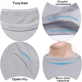 img 1 attached to 👕 Mancyfit Fleece Thermal Underwear for Boys, X-Small - Top Pick for Boys' Clothing Underwear!