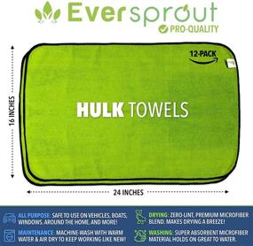 img 3 attached to EVERSPROUT Zero Lint Hulk Size Microfiber Never Scratch