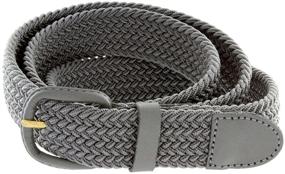 img 3 attached to Elevate Your Style with Belts Com Leather Covered Elastic Stretch Men's Accessories in Belts