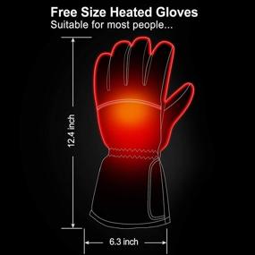 img 2 attached to 🧤 Rabbitroom Rechargeable Electric Heated Gloves: Waterproof, Touchscreen Thermal Insulation for Women & Men - Perfect for Skiing, Motorcycling, Hiking, and More!