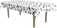🎶 musical notes tablecover: perfect party accessory for music lovers (1 count) (1/pkg) logo