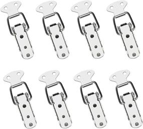 img 3 attached to Premium Stainless Steel Spring Loaded Toggle - 8Pcs with 32Pcs Mounting Screws | AUHOKY Latch Catch Hasps Clamp Clip for Case Box Chest Trunk (72mm Overall Length)