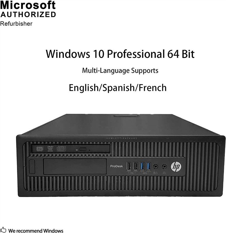  HP ProDesk Desktop RGB Lights Computer Intel Core i5 4570 3.2  GHz 8GB RAM 256GB SSD Win 10 Pro WiFi, Gaming PC Keyboard, Mouse(Renewed) :  Electronics