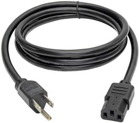 img 3 attached to Tripp Lite P007-006 6ft Computer Power Cord - Heavy Duty, 15A, 14AWG, NEMA 5-15P to IEC-320-C13, Black