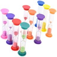 time mastery made simple: explore our sand timers combo pack with 12pcs plastic hourglass timer, 2-minute sand clock timer logo