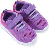 usa mall toddler running shoes boys girls | lightweight & breathable sneakers | washable strap athletic tennis shoes for kids' running and walking logo