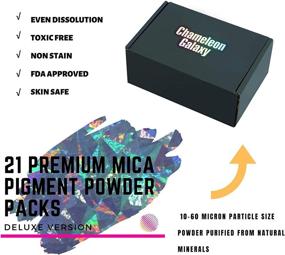 img 2 attached to 🎨 Natural Mica Mineral Dye Colorant - Skin Safe Cosmetic Grade Pigment Powder - Suitable for Resin, Epoxy, Slime, Soap, Bath Bomb, Art, Candle Making, Makeup - Shimmer Mica Pigments in 21 Colors