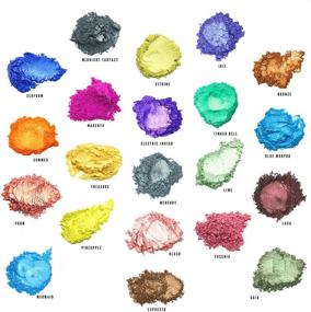 img 3 attached to 🎨 Natural Mica Mineral Dye Colorant - Skin Safe Cosmetic Grade Pigment Powder - Suitable for Resin, Epoxy, Slime, Soap, Bath Bomb, Art, Candle Making, Makeup - Shimmer Mica Pigments in 21 Colors