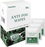 👓 glasses and lens cleaning wipes: no-fog pre-moistened tissues (50 individually wrapped) logo