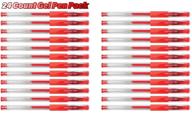 🖍️ vibrant sargent art 22-2103 red glitter gel pens - 24 count for stunning artwork logo