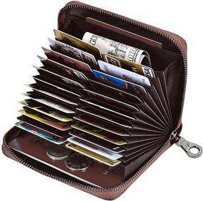 img 3 attached to 👨 Genuine Leather Credit Holder Passport Men's Accessories: The Ultimate Wallet Companion for Organizing Cards and Money