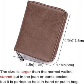 img 1 attached to 👨 Genuine Leather Credit Holder Passport Men's Accessories: The Ultimate Wallet Companion for Organizing Cards and Money