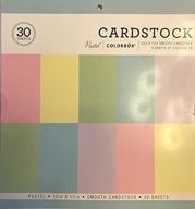 smooth cardstock paper pad in pastel shades - 12x12 inch by colorbok logo