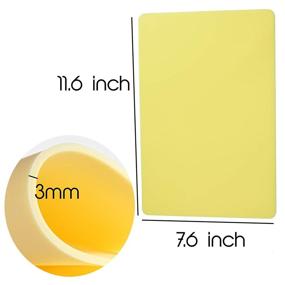 img 3 attached to 🖌️ Aokbean 3 Sheets Blank Tattoo Skin Practice Pads - 7.6 x 11.6 inch, 3mm Thick - Double Sided Tattoo Skin for Beginner or Artist Supplies - Tattooing Practice (Set of 3)