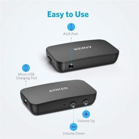 img 1 attached to Anker Soundsync A3352 Bluetooth Receiver for Music Streaming with Bluetooth 5.0, Extended 12-Hour Battery Life, Handsfree Calls, Dual Device Connection, Ideal for Car, Home Stereo, Headphones, Speakers