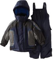 rothschild little boys' snowsuit: stylish bib front with curved panel for ultimate warmth and protection logo