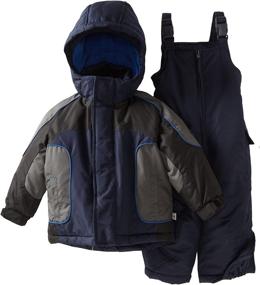 img 2 attached to Rothschild Little Boys' Snowsuit: Stylish Bib Front with Curved Panel for Ultimate Warmth and Protection