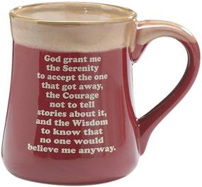 img 1 attached to 🎣 Born To Fish Coffee Mug: A Perfect Fishing Gift with Fisherman's Serenity Prayer