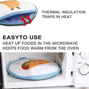 img 2 attached to 🔥 Tortilla Warmer: Insulated Microwave-Safe Solution for Keeping Tortillas Warm