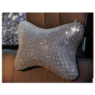 🚗✨ siyibb crystal rhinestone car headrest pillow: ultimate neck support cushion for comfortable travel logo
