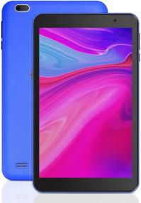 img 4 attached to 📱 Haehne 8 inch Tablet, Android 9.0 Pie, 2GB RAM 32GB Storage, 8" IPS Display, Quad Core, Dual Camera, FM, WiFi, Bluetooth, Blue