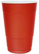 red oz plastic tumblers cups logo