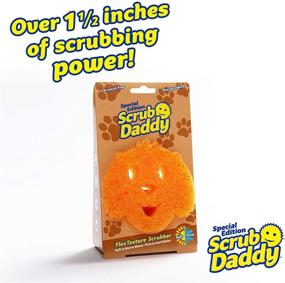 img 3 attached to 🐶 Scrub Daddy Sponge - Pet Edition - Scratch Free Sponge for Kitchen and Bathroom, FlexTexture, Soft in Warm Water, Firm in Cold, Odor Resistant (Dog)