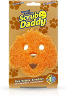 🐶 scrub daddy sponge - pet edition - scratch free sponge for kitchen and bathroom, flextexture, soft in warm water, firm in cold, odor resistant (dog) logo