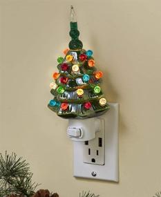 img 1 attached to 🎄 Vintage Green Bubble Christmas Tree Night Light: Creating Nostalgic Holiday Ambiance