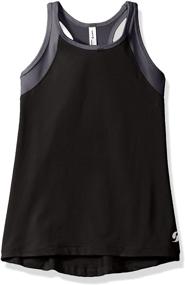 img 2 attached to 👚 High Neck Track Tank for Girls - Soffe