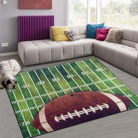 img 4 attached to Naanle American Football Polyester Decorative