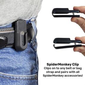 img 1 attached to 📸 Enhance Your Camera Gear Mobility with Spider Holster's SpiderMonkey Accessory Holster Kit – Secure Belt Clip and Adhesive Tabs!